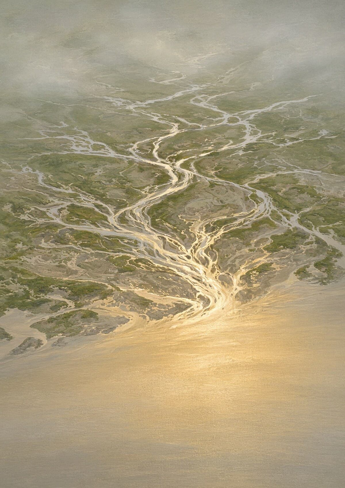River Delta at Dusk